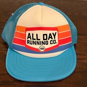 NEW All Day Running Co Adjustable Legacy Hat Light Blue One Size NWT
